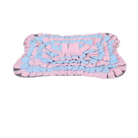 HKM-0050109 Pet Sniffing Pad for Cats and Dogs, Universal Size, Cloth Material, Round Orange and Pink Blue Options, Bone-Shaped Pink Blue