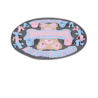 HKM-0050109 Pet Sniffing Pad for Cats and Dogs, Universal Size, Cloth Material, Round Orange and Pink Blue Options, Bone-Shaped Pink Blue