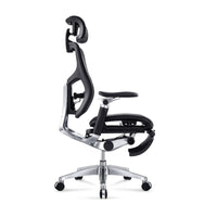 HKM-005011 Luxury Executive Office Chair with Footrest, Ergonomic Swivel Design and 7D Adjustable Armrest