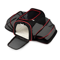 HKM-005075 Pet Trolley Bag with Mesh for Car Travel