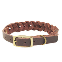 HKM-0051261 Genuine Leather Anti-Pull Dog Leash - Brown & Black Options Available
