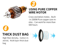 HKM-005139 30L Wet/Dry Vacuum Cleaner with Stainless Steel Tank and Straight Tube Design
