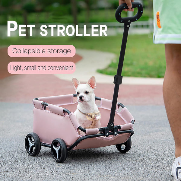 HKM-0051517 Portable Foldable Pet Stroller for Dogs and Cats in Multiple Colors