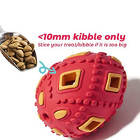 HKM-0052541 Interactive Teething Chew Toy for Small Dogs - Treat Dispensing Egg-Shaped Ball