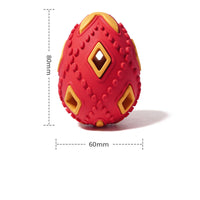 HKM-0052541 Interactive Teething Chew Toy for Small Dogs - Treat Dispensing Egg-Shaped Ball