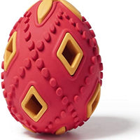 HKM-0052541 Interactive Teething Chew Toy for Small Dogs - Treat Dispensing Egg-Shaped Ball
