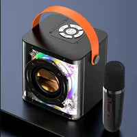 HKM-005395 Portable Bluetooth Karaoke Speaker with USB Connectivity and RGB LED Lights
