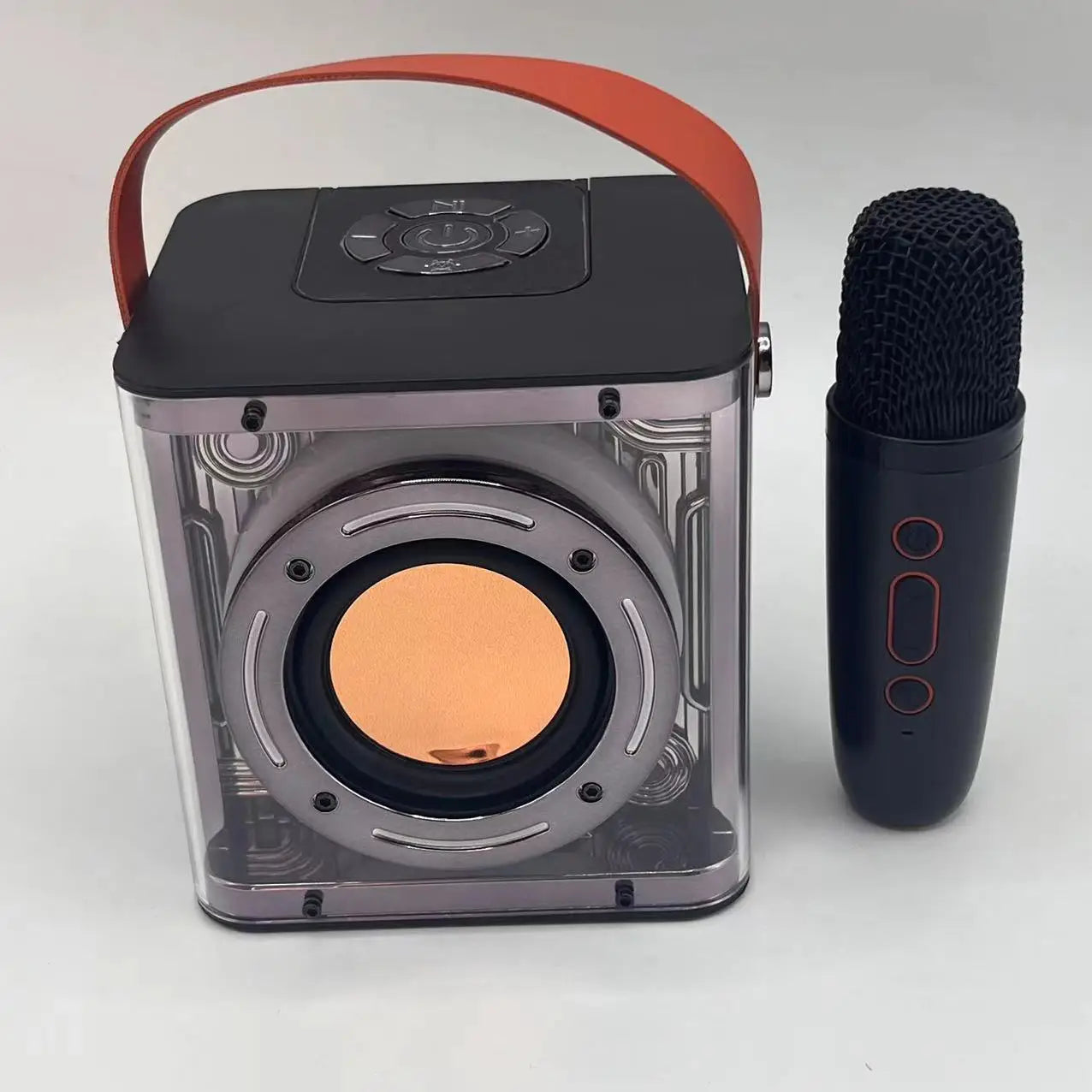 HKM-005395 Portable Bluetooth Karaoke Speaker with USB Connectivity and RGB LED Lights