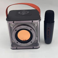 HKM-005395 Portable Bluetooth Karaoke Speaker with USB Connectivity and RGB LED Lights