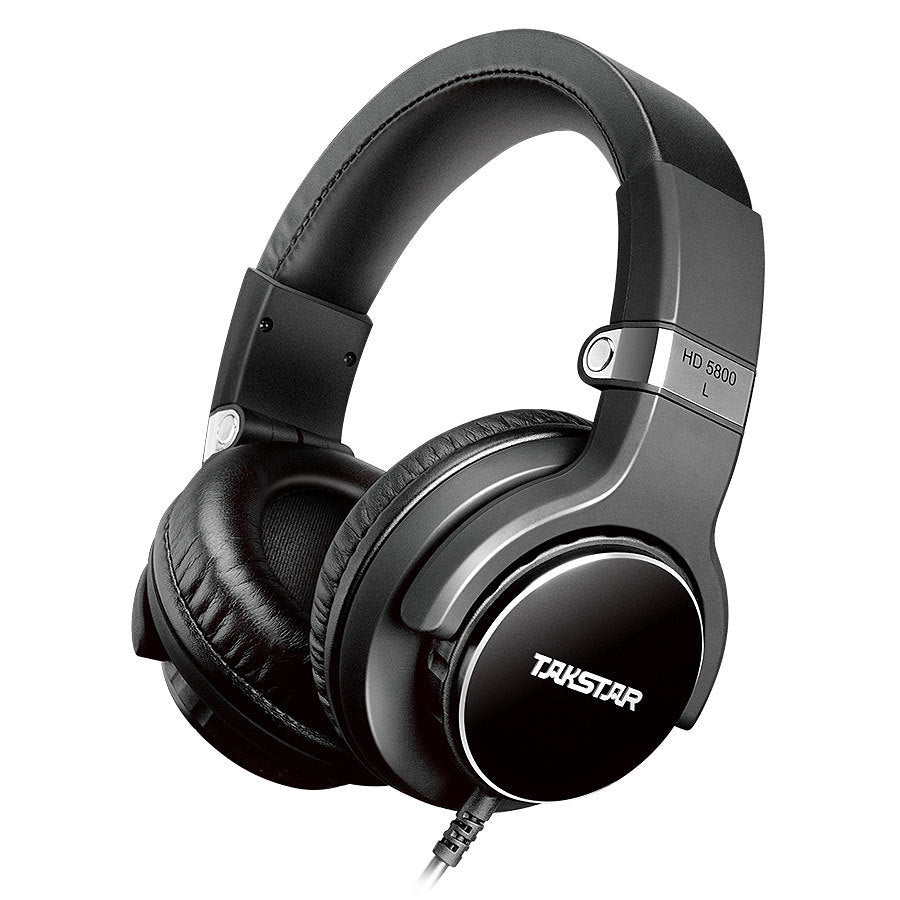 HKM-005459 Enclosed Headphone Monitor with Microphone for Computer Use - White or Black Options
