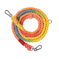HKM-0054845 Multifunctional Braided Double-Ended Dog Leash for Active Walking