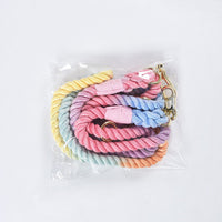 HKM-0054845 Multifunctional Braided Double-Ended Dog Leash for Active Walking