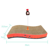 HKM-0055229 Cat Scratching Boards with Random Toy - Onigiri, Sushi, and Salmon Designs