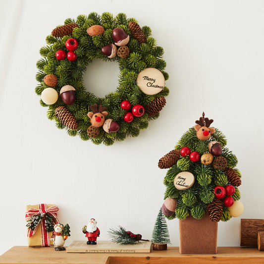 HKM-005523 Nobesone Christmas Tree Wreath Cane Decorations - Assorted Designs 30-80cm for Festive Home Decor