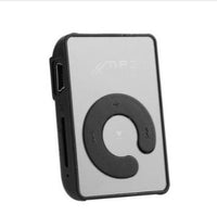 HKM-005587 Portable Mini MP3 Player with Clip, Supports TF Card, Sleek Design, Built-in Rechargeable Battery, USB Connection