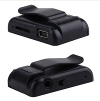 HKM-005587 Portable Mini MP3 Player with Clip, Supports TF Card, Sleek Design, Built-in Rechargeable Battery, USB Connection