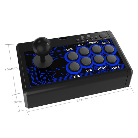 HKM-005715 USB Wired Game Joystick for Switch, PS4, PS3, XBOX One, XBOX 360, PC, and Android