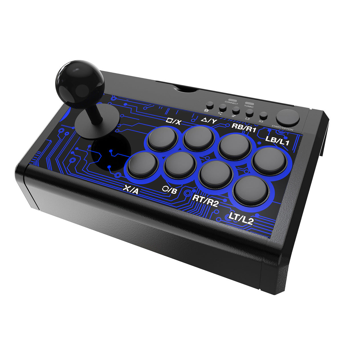 HKM-005715 USB Wired Game Joystick for Switch, PS4, PS3, XBOX One, XBOX 360, PC, and Android