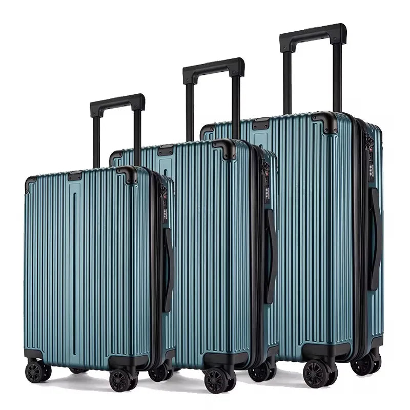 HKM-005779 Lightweight 3-Piece Travel Luggage Set with Wheels for Effortless Mobility