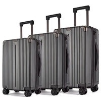 HKM-005779 Lightweight 3-Piece Travel Luggage Set with Wheels for Effortless Mobility