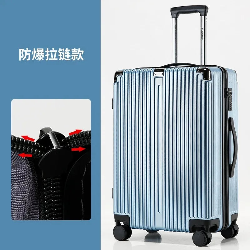 HKM-005779 Lightweight 3-Piece Travel Luggage Set with Wheels for Effortless Mobility