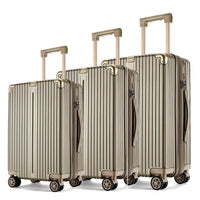 HKM-005779 Lightweight 3-Piece Travel Luggage Set with Wheels for Effortless Mobility