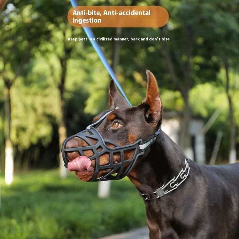 HKM-0058301 Reflective Adjustable Dog Muzzle Cover - Anti-Bite Design, Multiple Sizes Available