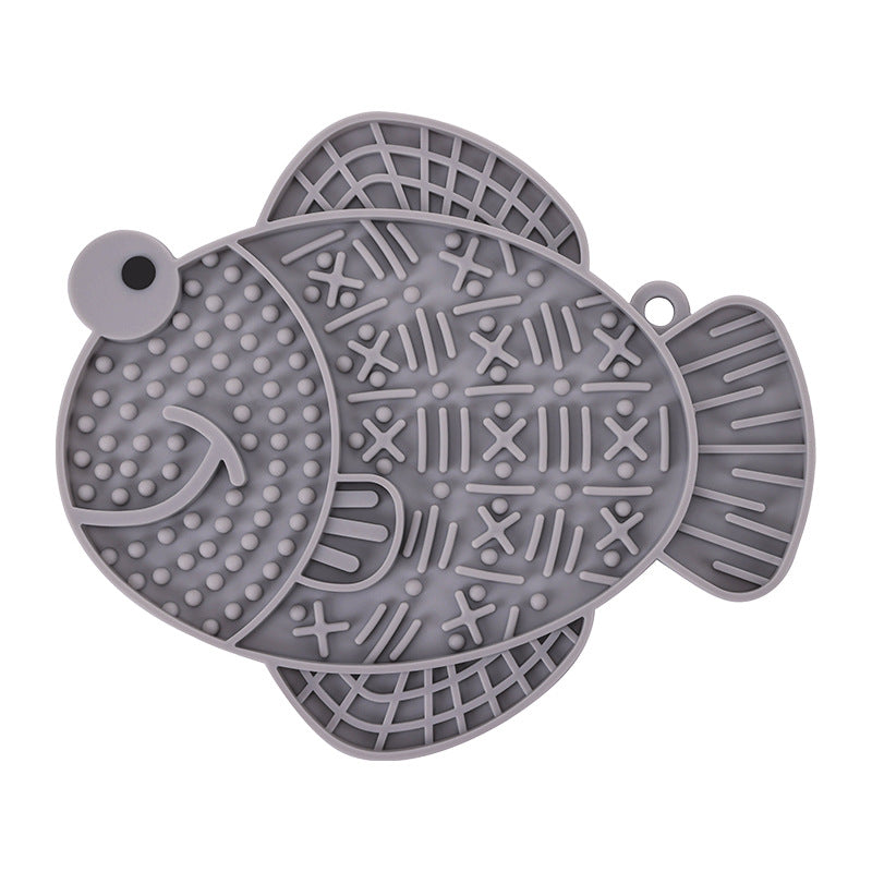 HKM-0058813 Silicone Dog Licking Pad - Anti-Tumble, Anti-Overflow Pet Tableware in Multiple Colors
