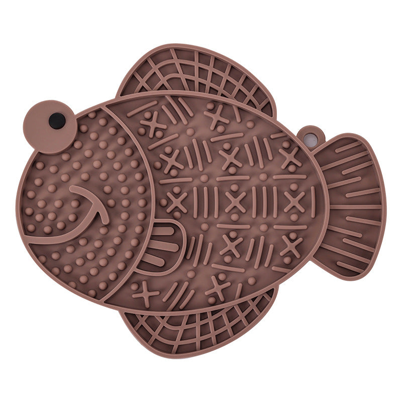 HKM-0058813 Silicone Dog Licking Pad - Anti-Tumble, Anti-Overflow Pet Tableware in Multiple Colors