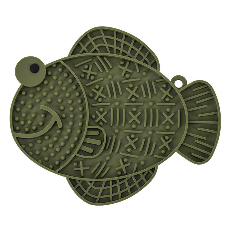 HKM-0058813 Silicone Dog Licking Pad - Anti-Tumble, Anti-Overflow Pet Tableware in Multiple Colors