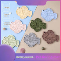 HKM-0058813 Silicone Dog Licking Pad - Anti-Tumble, Anti-Overflow Pet Tableware in Multiple Colors