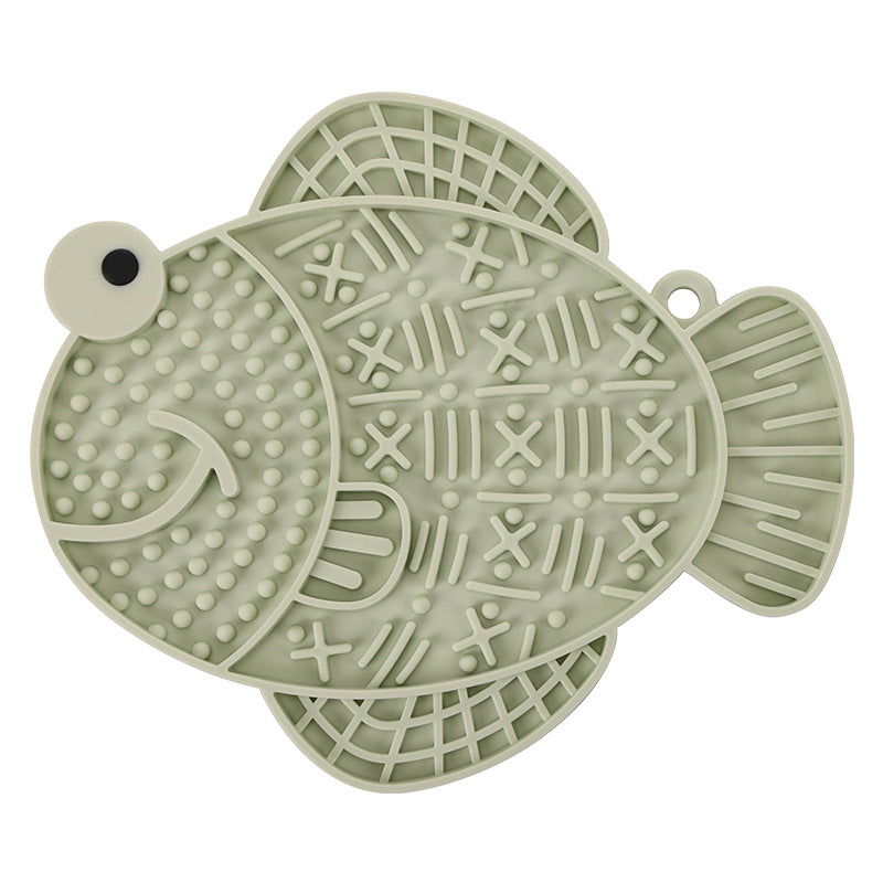 HKM-0058813 Silicone Dog Licking Pad - Anti-Tumble, Anti-Overflow Pet Tableware in Multiple Colors