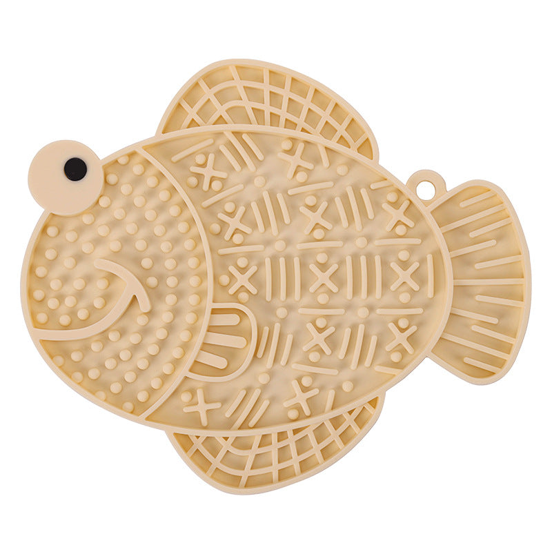 HKM-0058813 Silicone Dog Licking Pad - Anti-Tumble, Anti-Overflow Pet Tableware in Multiple Colors