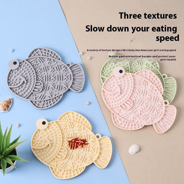 HKM-0058813 Silicone Dog Licking Pad - Anti-Tumble, Anti-Overflow Pet Tableware in Multiple Colors