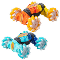 HKM-005971 Gesture Sensing Mini Glow Wheel RC Stunt Car for Kids - 2.4GHz Remote-Controlled Drift Truck