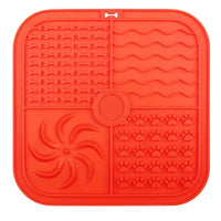 HKM-0060989 Silicone Non-Slip Pet Slow Food Mat with Bottom Suction Cups - Multiple Colors Available
