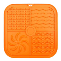 HKM-0060989 Silicone Non-Slip Pet Slow Food Mat with Bottom Suction Cups - Multiple Colors Available