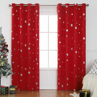 HKM-006099 Hole-Free Snowflake Shade Cloth Curtain - High Shading Polyester - Available in Various Sizes and Colors