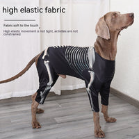 HKM-0061373 Casual Black Skull Dog Dress for Halloween Celebrations