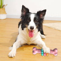 HKM-0061629 Indestructible TPR Dog Chew Toy for Teeth Cleaning and Stress Relief, Suitable for Small to Large Breeds