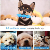 HKM-0062269 Durable Rubber Chew Toy for Teething Puppies - 360 Clean Teeth and Alleviates Discomfort