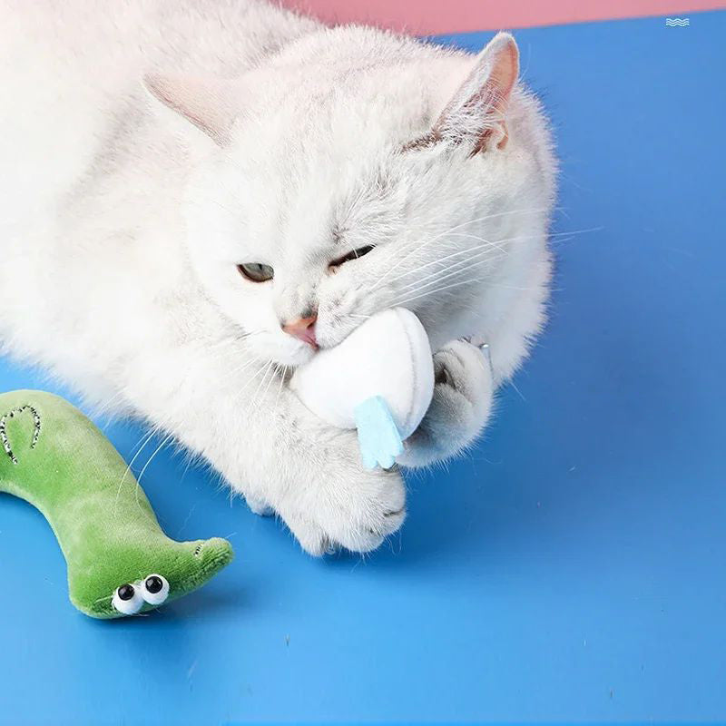 HKM-0062397 Catnip Stuffed Plush Toy for Cats with Sound Paper and Mint Filling