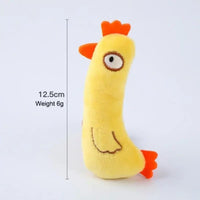 HKM-0062397 Catnip Stuffed Plush Toy for Cats with Sound Paper and Mint Filling