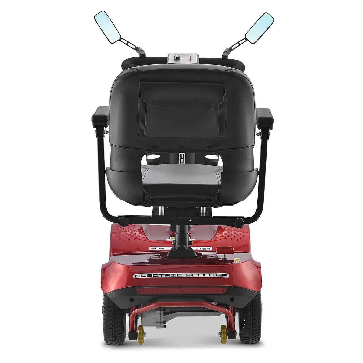 HKM-006419 All-Terrain 350W 4-Wheel Mobility Scooter for Seniors - Foldable, 20KM Range, 8km/h Max Speed, Quick Release Battery