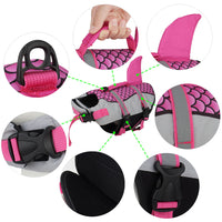 HKM-0064957 High Buoyancy Pet Dog Life Jacket Vest with Handle and Leash Ring - Lightweight and Easy to Use for Swimming