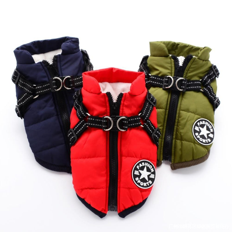 HKM-0065213 Cotton Casual Down Jacket for Pomeranian and Teddy Dogs