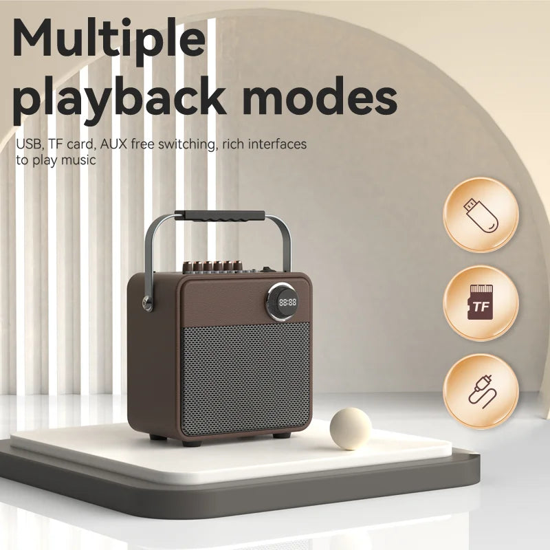 HKM-006547 Portable Bluetooth Speaker with Hi-Fi Stereo Sound for Home and Parties