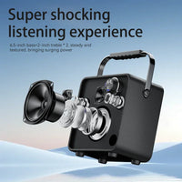 HKM-006547 Portable Bluetooth Speaker with Hi-Fi Stereo Sound for Home and Parties