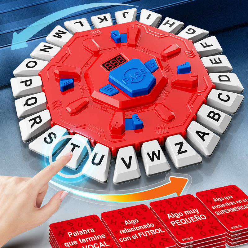 HKM-0065597 Multifunctional Crazy Letter Turntable Game for Emotional and Cognitive Development
