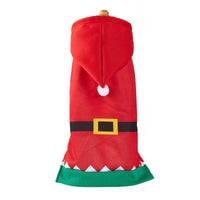 HKM-0065853 Christmas-Themed Hooded Dog Outfit with Lights and Skirt - XS to XL Sizes